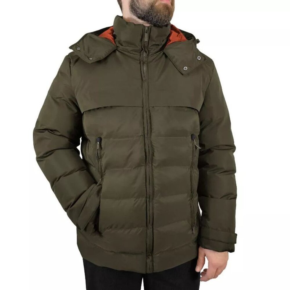 Men’s Quilted Hooded Winter Coat